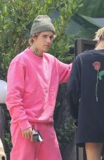 HAILEY and Justin BIEBER Visiting a Friend in West Hollywood 09/15/2020