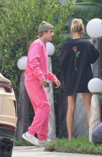 HAILEY and Justin BIEBER Visiting a Friend in West Hollywood 09/15/2020