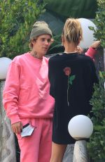 HAILEY and Justin BIEBER Visiting a Friend in West Hollywood 09/15/2020