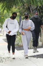 HAILEY BIEBER and JUSTINE SKYE Out in West Hollywood 09/11/2020