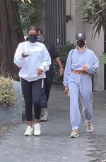 HAILEY BIEBER and JUSTINE SKYE Out in West Hollywood 09/11/2020
