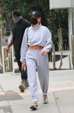 HAILEY BIEBER and JUSTINE SKYE Out in West Hollywood 09/11/2020