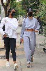 HAILEY BIEBER and JUSTINE SKYE Out in West Hollywood 09/11/2020