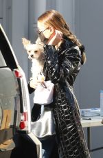 HAILEY BIEBER Arrives at a Studio with Her Dog in Los Angeles 09/30/2020