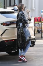 HAILEY BIEBER Arrives at a Studio with Her Dog in Los Angeles 09/30/2020