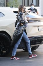 HAILEY BIEBER Arrives at a Studio with Her Dog in Los Angeles 09/30/2020