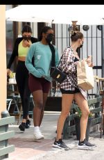 HAILEY BIEBER, KENDALL JENNER and JUSTINE SKYE Out for Lunch in West Hollywood 09/09/2020
