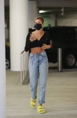 HAILEY BIEBER Out with Her Dog in Los Angeles 09/08/2020