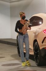 HAILEY BIEBER Out with Her Dog in Los Angeles 09/08/2020