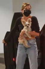 HAILEY BIEBER Out with Her Dog in Los Angeles 09/08/2020