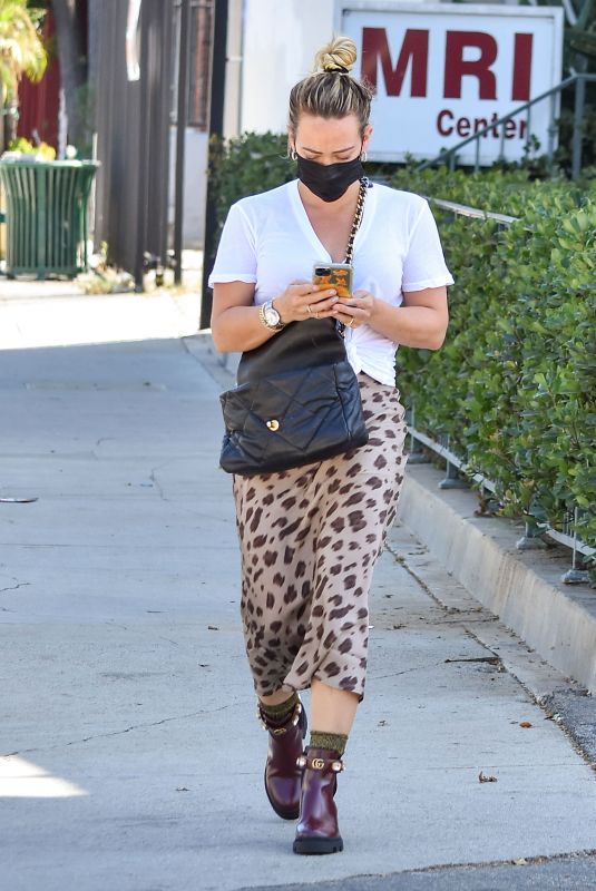HILARY DUFF Out and About in Los Angeles 09/19/2020