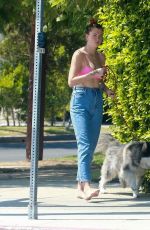 IRELAND BALDWIN Out with Her Dog in Los Angeles 09/03/2020