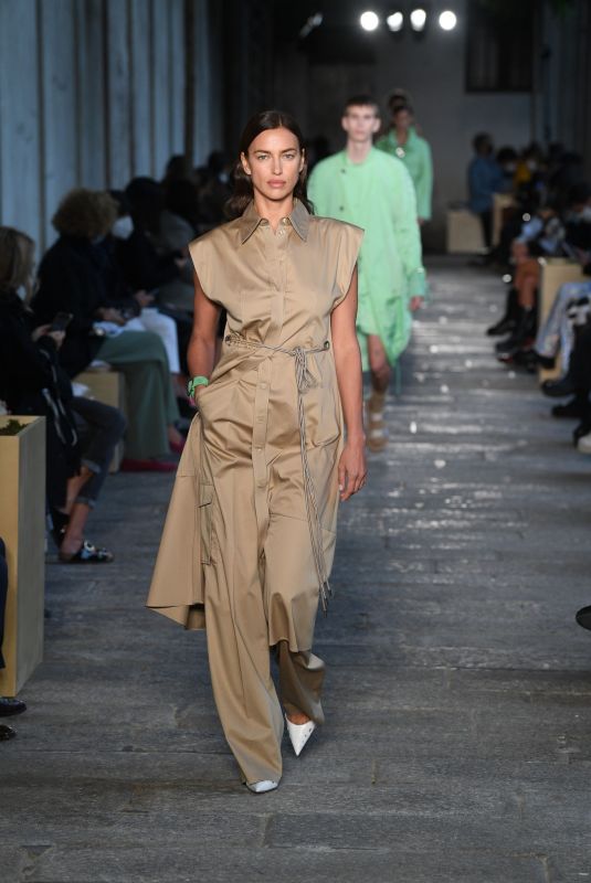 IRINA SHAYK at Hugo Boss Runway Show at Milan Fashion Week 09/23/2020