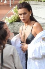 IRINA SHAYK on the Set of Vogue Germany Photoshoot in Lake Como 09/27/2020