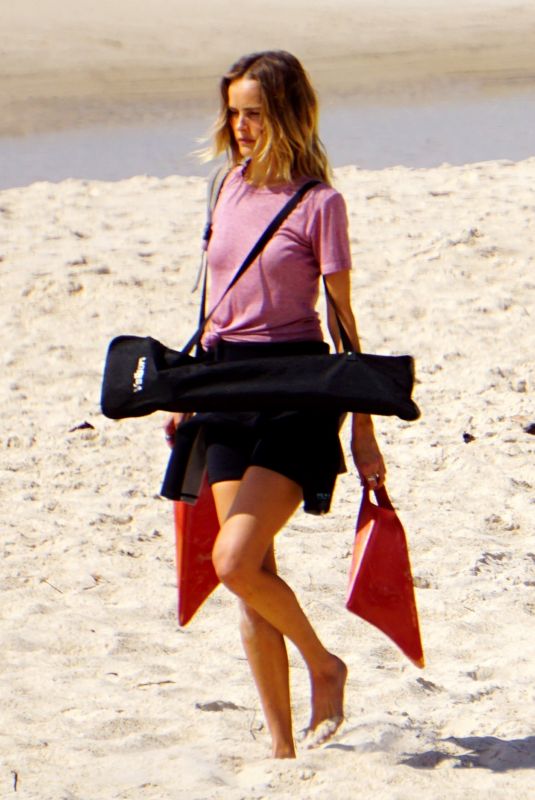 ISABEL LUCAS on the Set of a New Movie in Byron Bay 09/02/2020