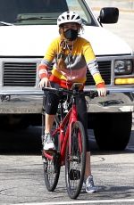 ISLA FISHER Out Riding Her Bike in Hollywood Hills 09/01/20