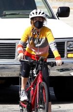 ISLA FISHER Out Riding Her Bike in Hollywood Hills 09/01/20