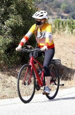 ISLA FISHER Out Riding Her Bike in Hollywood Hills 09/01/20
