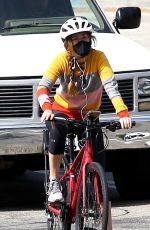 ISLA FISHER Out Riding Her Bike in Hollywood Hills 09/01/20
