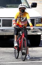 ISLA FISHER Out Riding Her Bike in Hollywood Hills 09/01/20