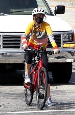 ISLA FISHER Out Riding Her Bike in Hollywood Hills 09/01/20
