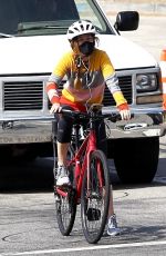 ISLA FISHER Out Riding Her Bike in Hollywood Hills 09/01/20
