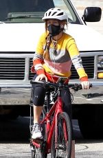 ISLA FISHER Out Riding Her Bike in Hollywood Hills 09/01/20