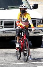 ISLA FISHER Out Riding Her Bike in Hollywood Hills 09/01/20