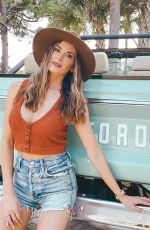 JENA SIMS in Denim Shorts - Instagram Photos 09/22/2020
