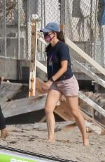 JENNIFER GARNER in Shorts Out on the Beach in Malibu 09/26/2020