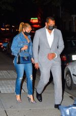 JENNIFER LOPEZ and Alex Rodriguez Out for Dinner in New York 09/08/2020