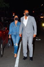 JENNIFER LOPEZ and Alex Rodriguez Out for Dinner in New York 09/08/2020