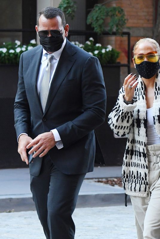 JENNIFER LOPEZ and Alex Rodriguez Out in New York 09/08/2020