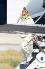 JENNIFER LOPEZ Leaves Her Private Jet in Los Angeles 09/09/2020