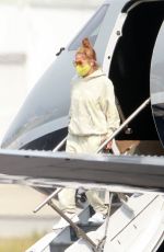 JENNIFER LOPEZ Leaves Her Private Jet in Los Angeles 09/09/2020