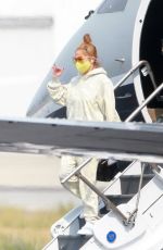 JENNIFER LOPEZ Leaves Her Private Jet in Los Angeles 09/09/2020