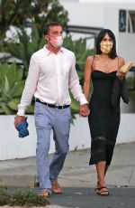 JORDANA BREWSTER and Andrew Form Out for Dinner in Santa Monica 09/19/2020