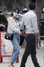 JORDANA BREWSTER and Andrew Form Out in Santa Monica 09/21/2020