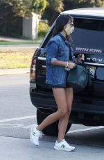 JORDANA BREWSTER in Shorts at Blue Bottle Coffee in Brentwood 09/24/2020