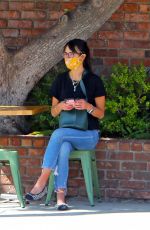 JORDANA BREWSTER Out for Lunch at Palisades Garden Cafe 09/23/2020