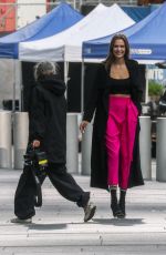 JOSEPHINE SKRIVE on the Set of Maybelline Commercial in New York 09/15/2020