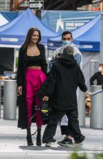 JOSEPHINE SKRIVE on the Set of Maybelline Commercial in New York 09/15/2020