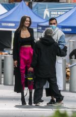 JOSEPHINE SKRIVE on the Set of Maybelline Commercial in New York 09/15/2020