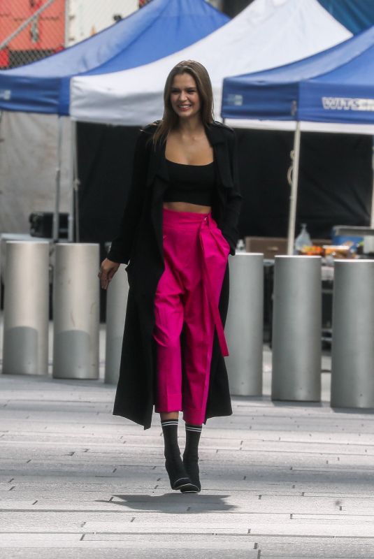 JOSEPHINE SKRIVE on the Set of Maybelline Commercial in New York 09/15/2020