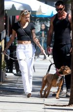 JOSIE CANSECO Out with Her Dog in Los Angeles 09/01/2020