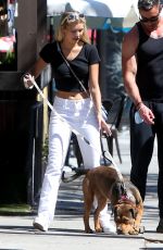 JOSIE CANSECO Out with Her Dog in Los Angeles 09/01/2020