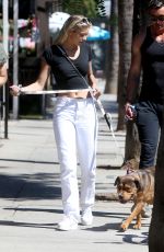 JOSIE CANSECO Out with Her Dog in Los Angeles 09/01/2020