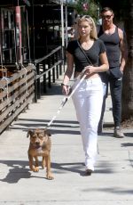 JOSIE CANSECO Out with Her Dog in Los Angeles 09/01/2020