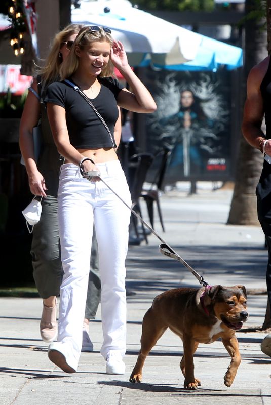 JOSIE CANSECO Out with Her Dog in Los Angeles 09/01/2020