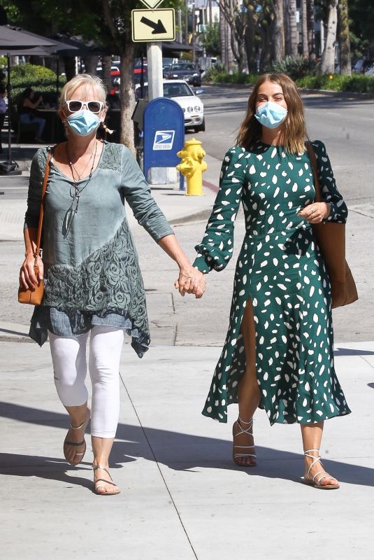 JULIANNE HOUGH Out with Her Mother in Studio City 09/04/2020
